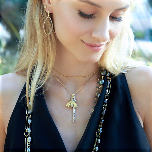 a lovely alternate earring for<br>shop the look > beeing there <span class='visuallyhidden'>Text, phone 323-404-2959 for shopping assistance.</span>